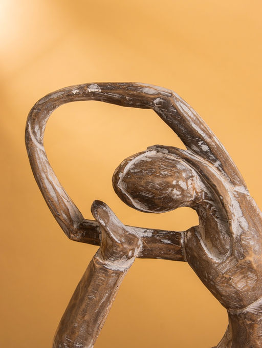 Сувенир «Йога», 27×10×33 см, дерево, коричневый