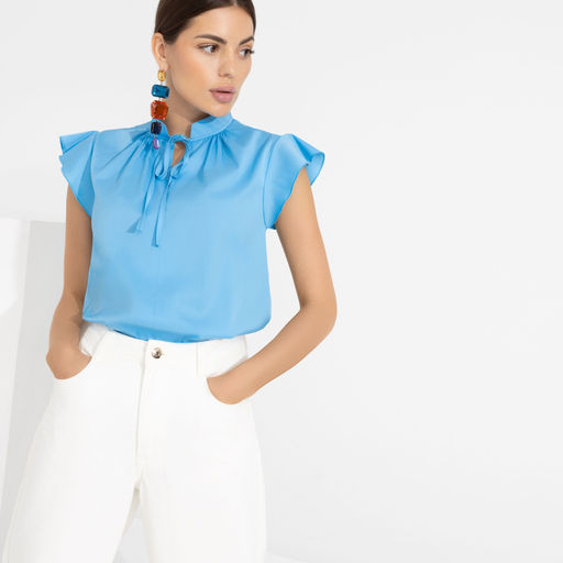 Блуза Свежая подборка (лазурь) - Charutti фото 3