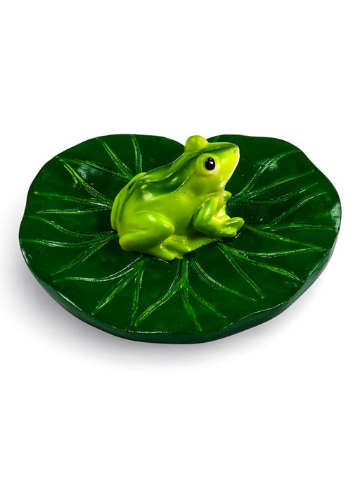 Садовая фигура 10 х 11 х 6 см водоплавающая "Лягушка"