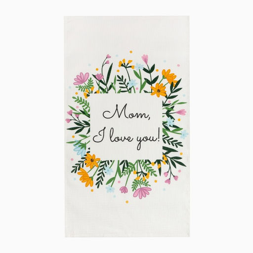 Набор кухонных полотенец Доляна Flowers mood 35х60 см -2 шт, 100% хлопок, вафля 160 г/м2  фото 2