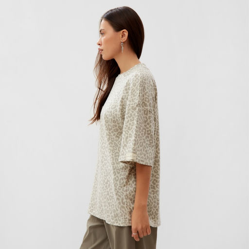 Футболка женская MIST: Leo, размер 50, бежевая