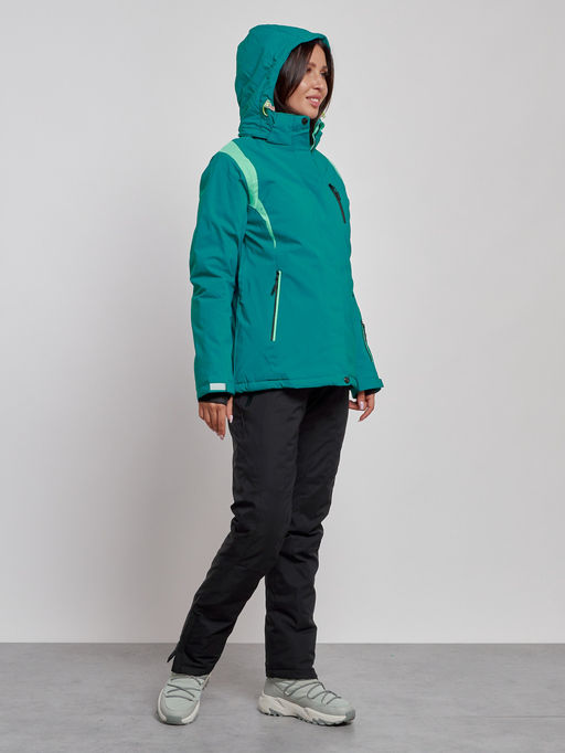 Горнолыжный костюм женский зимний темно-зеленого цвета 02305TZ - Chunmai фото 7