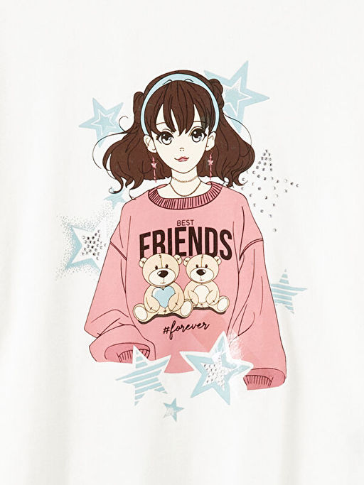 Bisiklet Yaka K?z ?ocuk Ti??rt