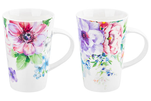 Набор 2 кружек 430 мл Цветы NEW BONE CHINA - Elan gallery фото 5