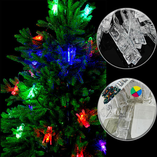 Гирлянда Прищепки радужное свечение 5м - Family фото 2