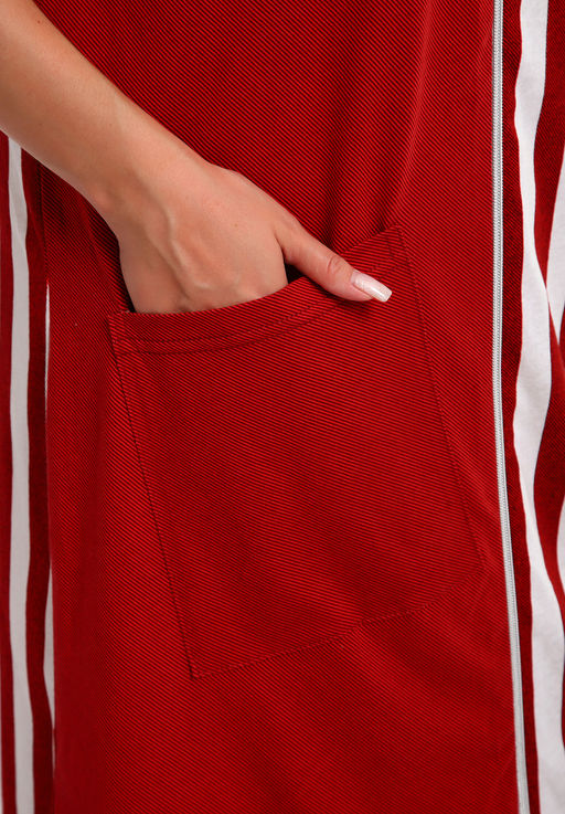 521 Халат на молнии - Полоска