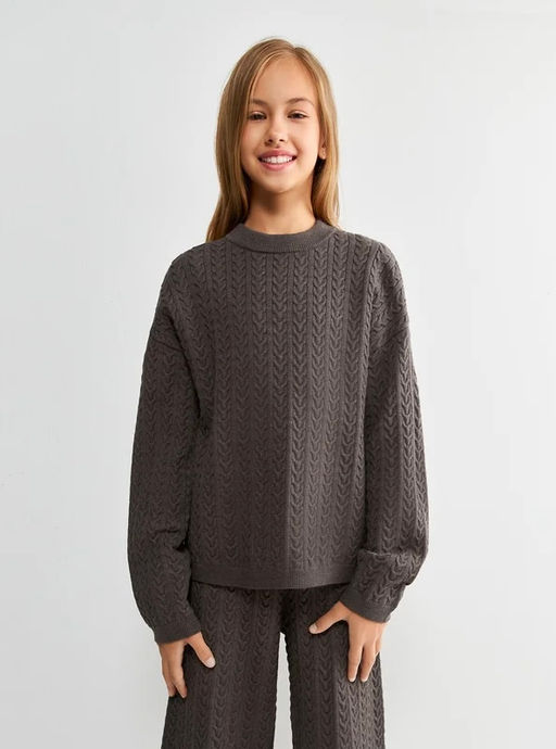 ACOOLA / Джемпер детский для девочек Monica кофейный