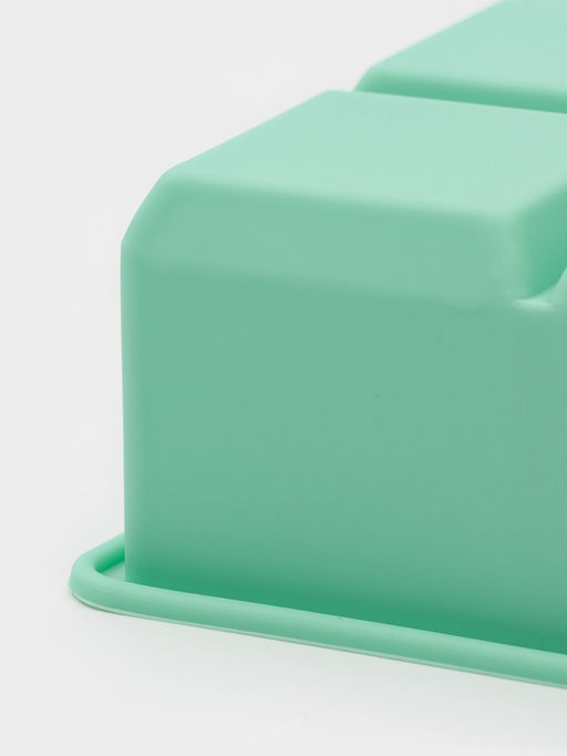 Форма для льда Доляна «Кубик», силикон, 16×11×4.8 см, 6 ячеек (4.6×4.6 см), бирюзовая фото 5