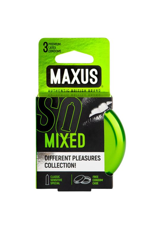 Презервативы Maxus, набор, латекс, железный кейс, 18 см, 5,3 см, 3 шт.  фото 2