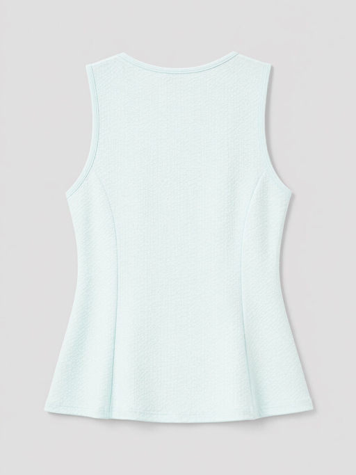 Bisiklet Yaka Peplum Bluz