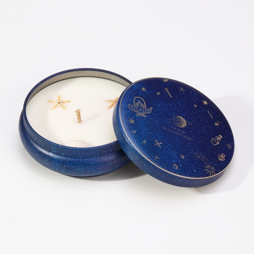 Ароматическая свеча в банке «Морской бриз», из соевого воска с сухоцветом, 3×8.5 см, 110 г