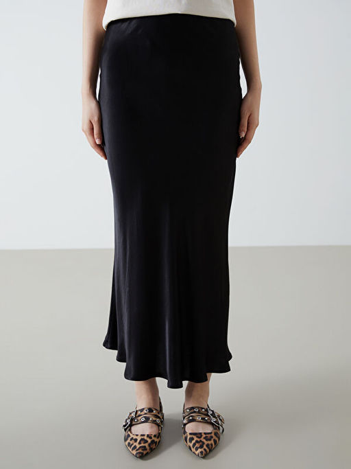 Dar Fit Saten Kad?n Etek