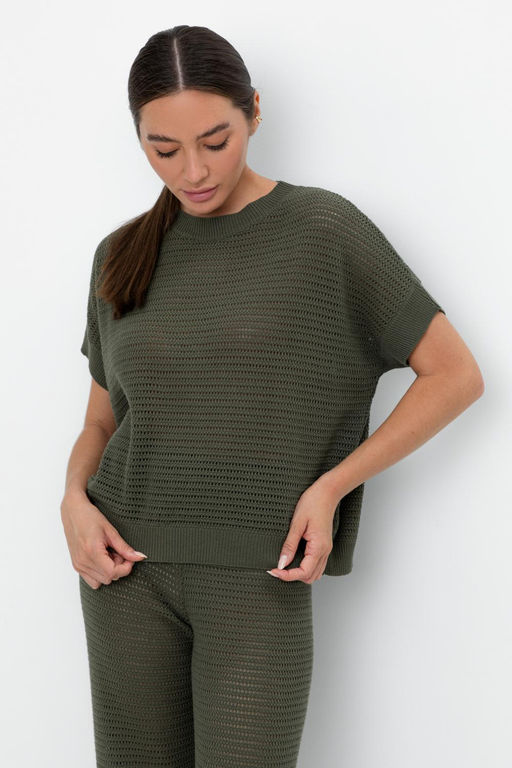 VERY NEAT _ ЕВ 30163/хаки джемпер жен фото 4