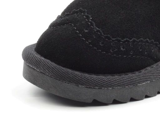 17103-1 BLACK Угги детские (натуральная замша, искусственный мех) - Фабричный китай фото 4