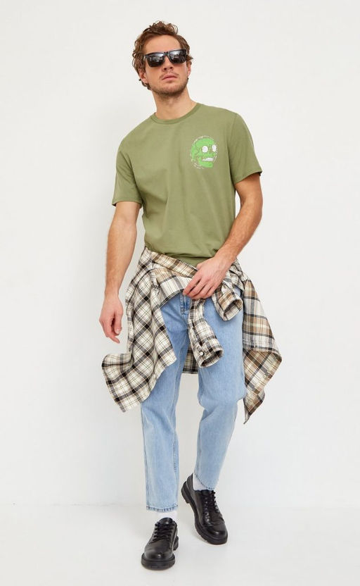 Футболка муж. FJ-6000-08 khaki - Fine joyce фото 2