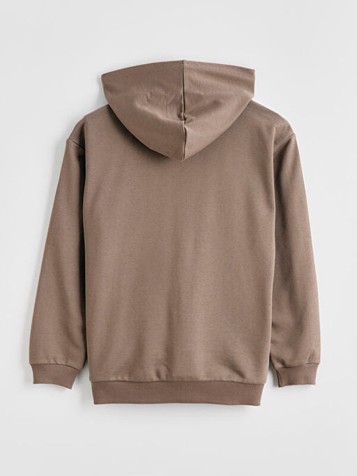 Kap??onlu Erkek ?ocuk Fermuarl? Sweatshirt