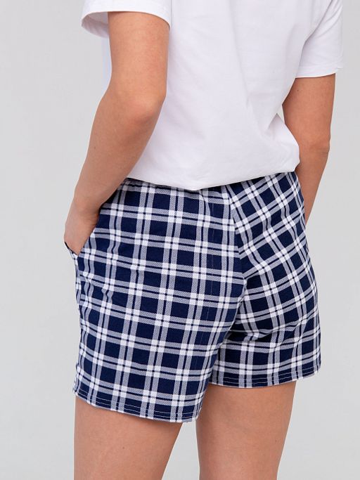 РАСПРОДАЖА Шорты жен._Ш134/клетка синий - Ihomelux фото 6