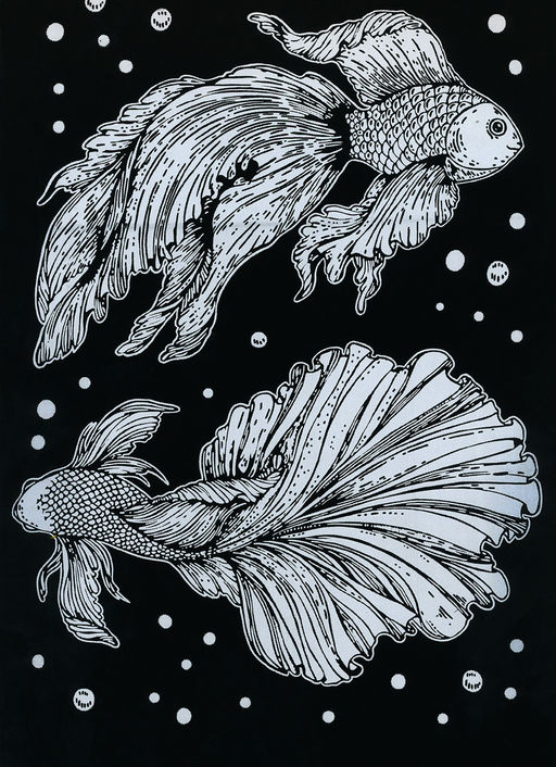 Hobbius GHPB-07 Набор для творчества Гравюра-блокнот 14 x 20 см Безбрежный океан  фото 6