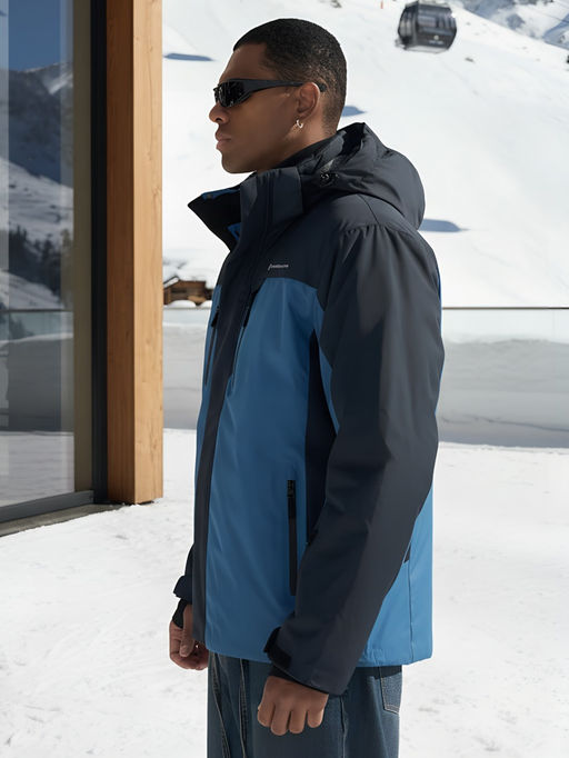 Горнолыжная куртка мужская зимняя синего цвета 7612S - Mtforce фото 20