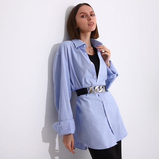 Ремень женский на кнопках, ширина 4 см, цвет чёрный - Simaland фото 3