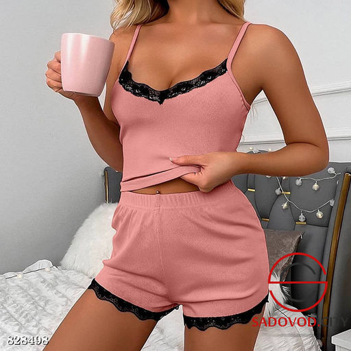 Пижама с шортами женская