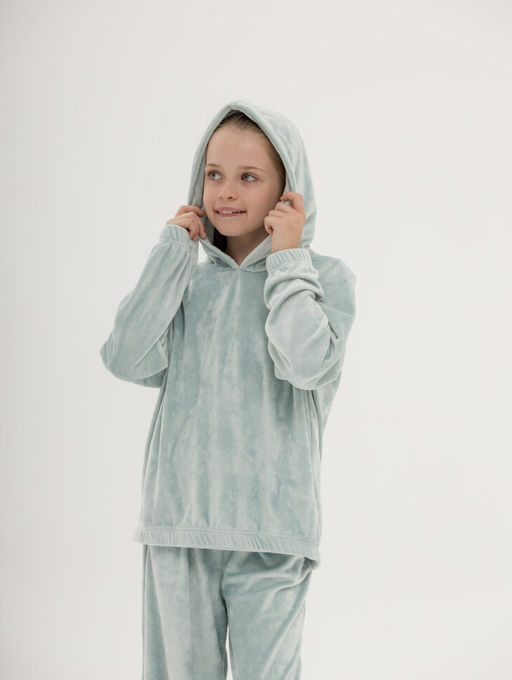 Детский костюм, велюр премиум, мята - Knitka wear фото 6