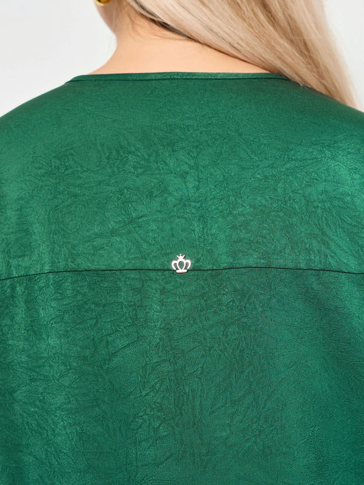 Блузка 0123-8а тёмно-зелёный - Aquarell фото 17