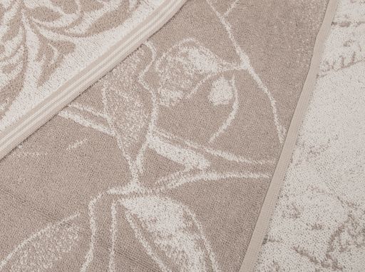 6с102.511ж2 Роза на конверте (лен3) Полотенце махровое 67х150см