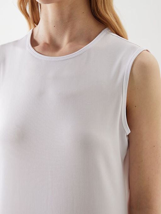 Kad?n Bisiklet Yaka D?z Elbise Astar?