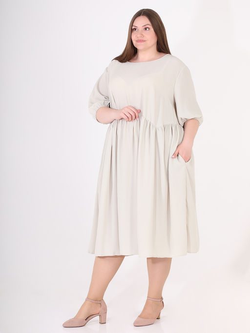 Платье светло-бежевое - Almond фото 3