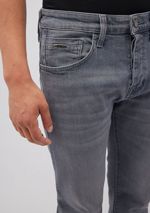 Pierre Mavi Pro Puslu Gri Jean Pantolon  фото 6