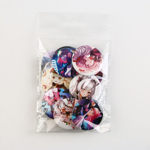 Цена за 10 шт. Значки закатные Аниме девочки, 38 мм, МИКС
