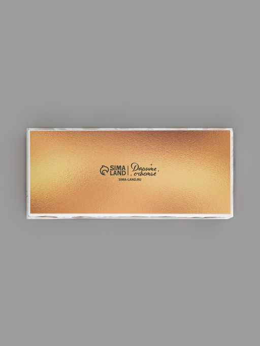 Цена за 5 шт. Коробка под 3 конфеты с ячейками «Золотые новогодние шары», 14.5×6×3 см