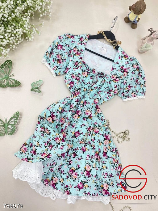 Женское платье в цветочек - Bruno фото 3