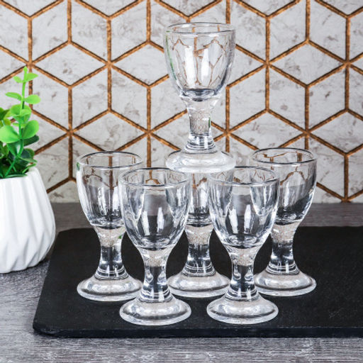 Рюмка 6 штук 15 мл гладкая / RS-41 /уп 48/ Минзурка - ГалеонТрейд фото 3