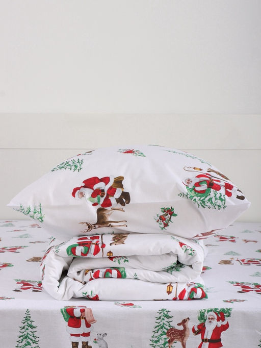 Постельное бельё 2-спальное Этель. Новогодний лес (вид 2), поплин