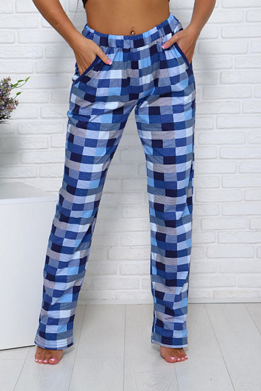 Брюки с карманами (01002, голубой) - Плиона фото 12