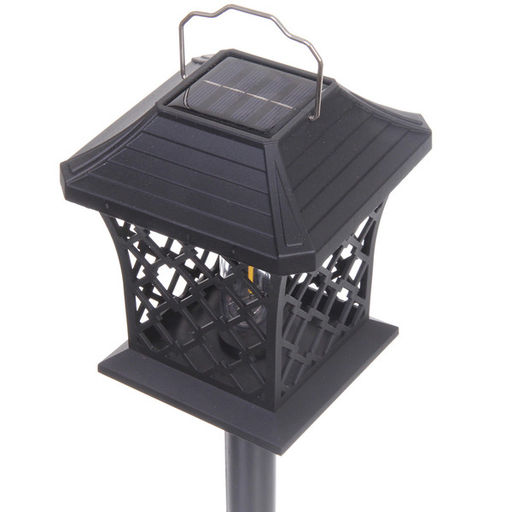 Фонарь садовый "Винтаж" 12*12*13,5 см (h=60 см) на солнечной батарее (универсальный), тёплый белый