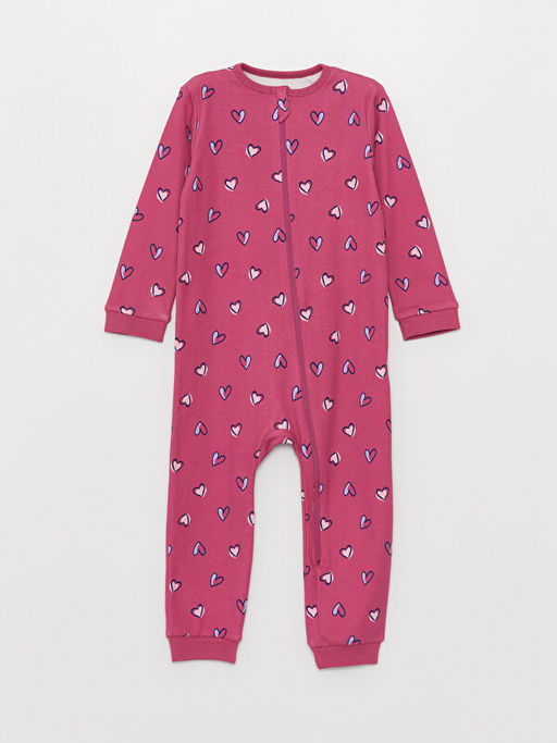 Bisiklet Yaka Uzun Kollu K?z Bebek Fermuarl? Tulum 2li - Waikiki фото 2