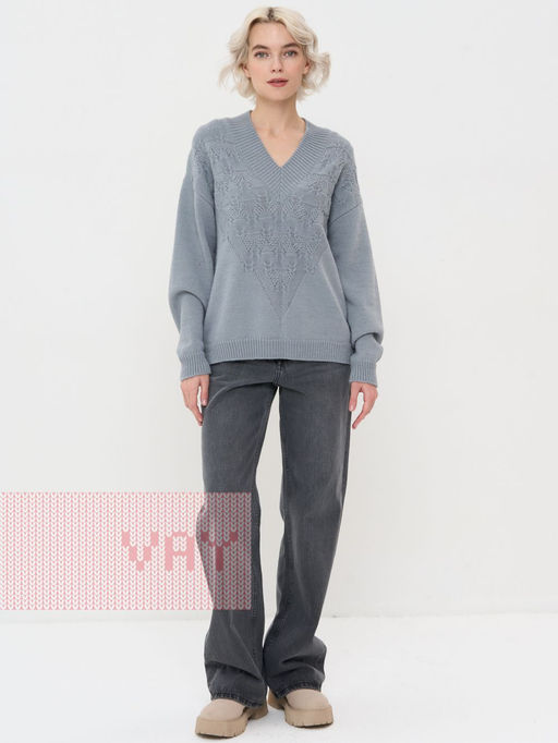 Джемпер женский 5232-41320. 0174 стальной