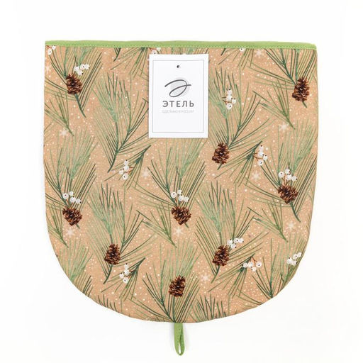 Грелка на чайник Этель Spruce branches 28х28см, 100%хл, саржа 190 г/м2  фото 4