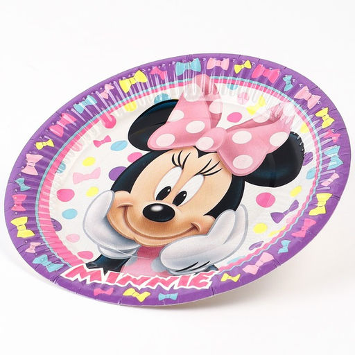 Цена за 10 шт. Тарелка бумажная, С Днём Рождения!, Минни Маус - Disney фото 9