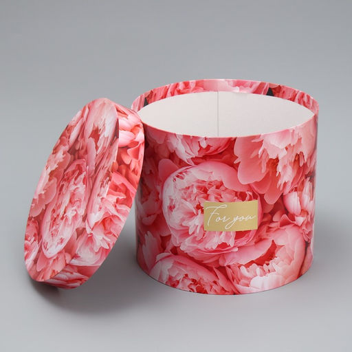 Набор коробок для цветов 4 в 1, упаковка подарочная, Нежные цветы, 14?14?13 см - 20?20?17.5 см