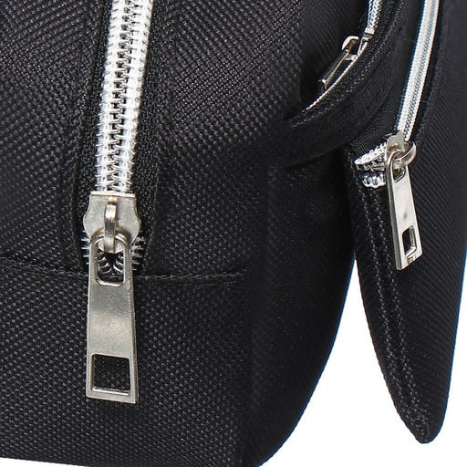 Пенал школьный Calligrata, мягкий, 3 отделения, 130×210×100 мм, объёмный, чёрный