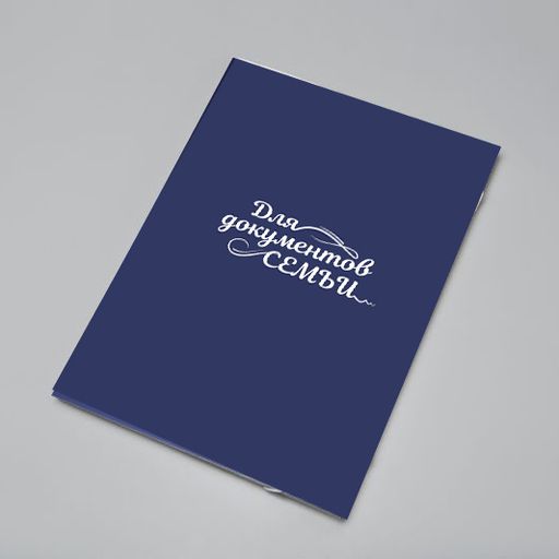 Папка для 2 комплектов документов синяя NEW (2572) - Мой органайзер фото 4