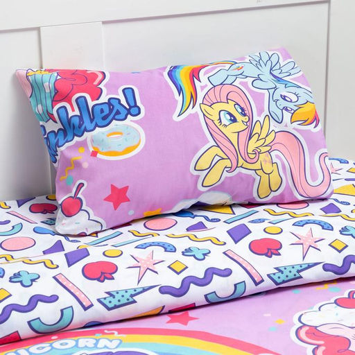 Постельное бельё 1,5 сп Candy clash Мой маленький пони 143*215 см, 150*214 см, 50*70 см -1 шт - Hasbro фото 2