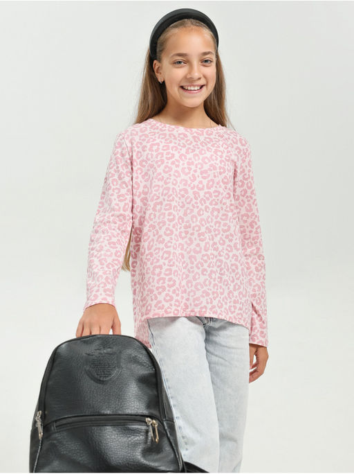 Лонгслив Леопард Детский Коричн - София фото 7