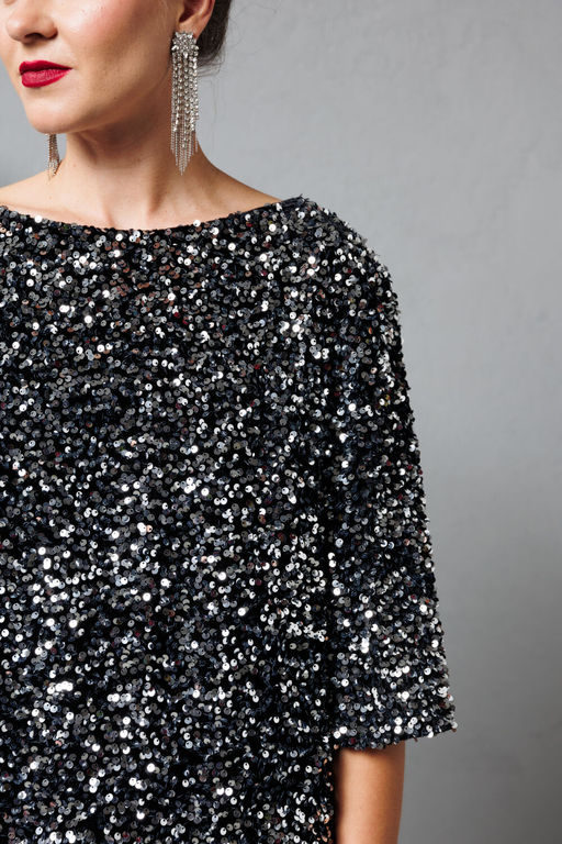 Платье KOKOdea 8.63-Р черный/серебристый  фото 5