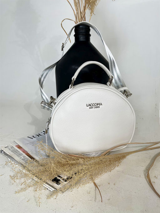 LACCOMA сумка Стефани-Л-22-Ф001 белый эко кожа хлопок фото 4