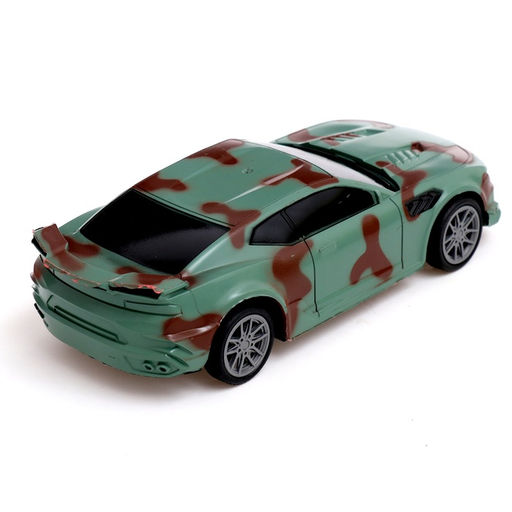 Машинка на пульте управления Грозный рейсер, радиоуправление, 1:20, световые эффекты, цвет зелёный - Автоград фото 3